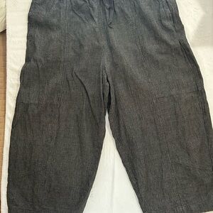 Poetry Women’s Linen Pants - Charcoal Gray